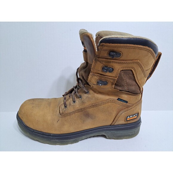 ARIAT Turbo 8" Waterproof Composite Toe Work Boot Men's 11.5 EE Leather WIDE - Picture 5 of 11